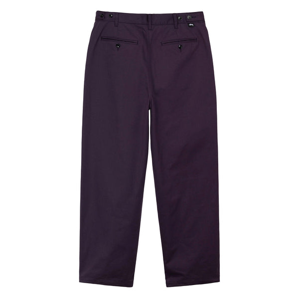 Stüssy - Twill Volume Pleated Trouser - (Grape)