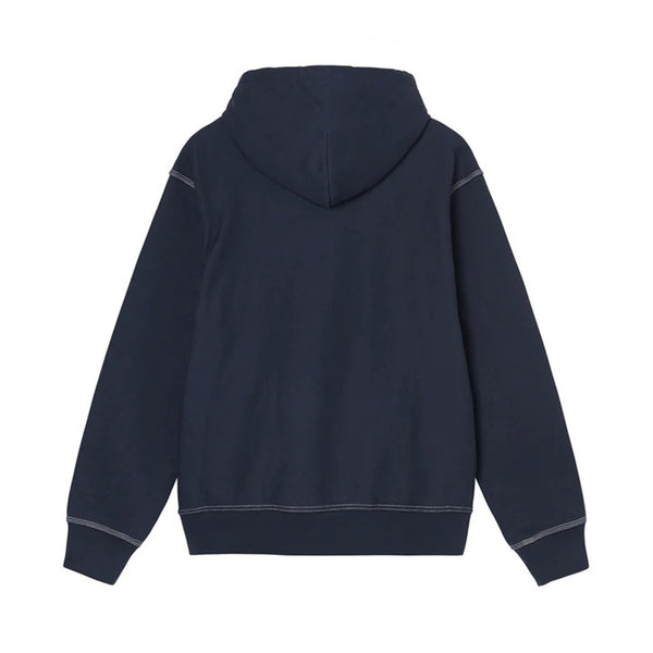 Stüssy - Contrast Stitch Label Hood - (Navy)