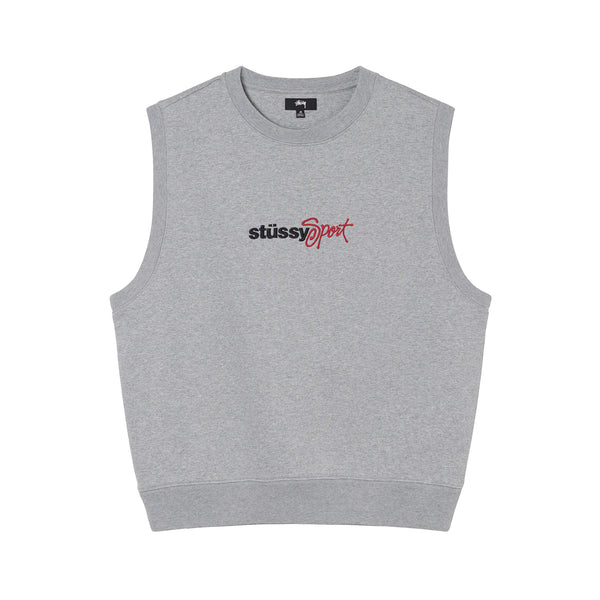 Stüssy - Sport Fleece Vest - (Grey Heather)