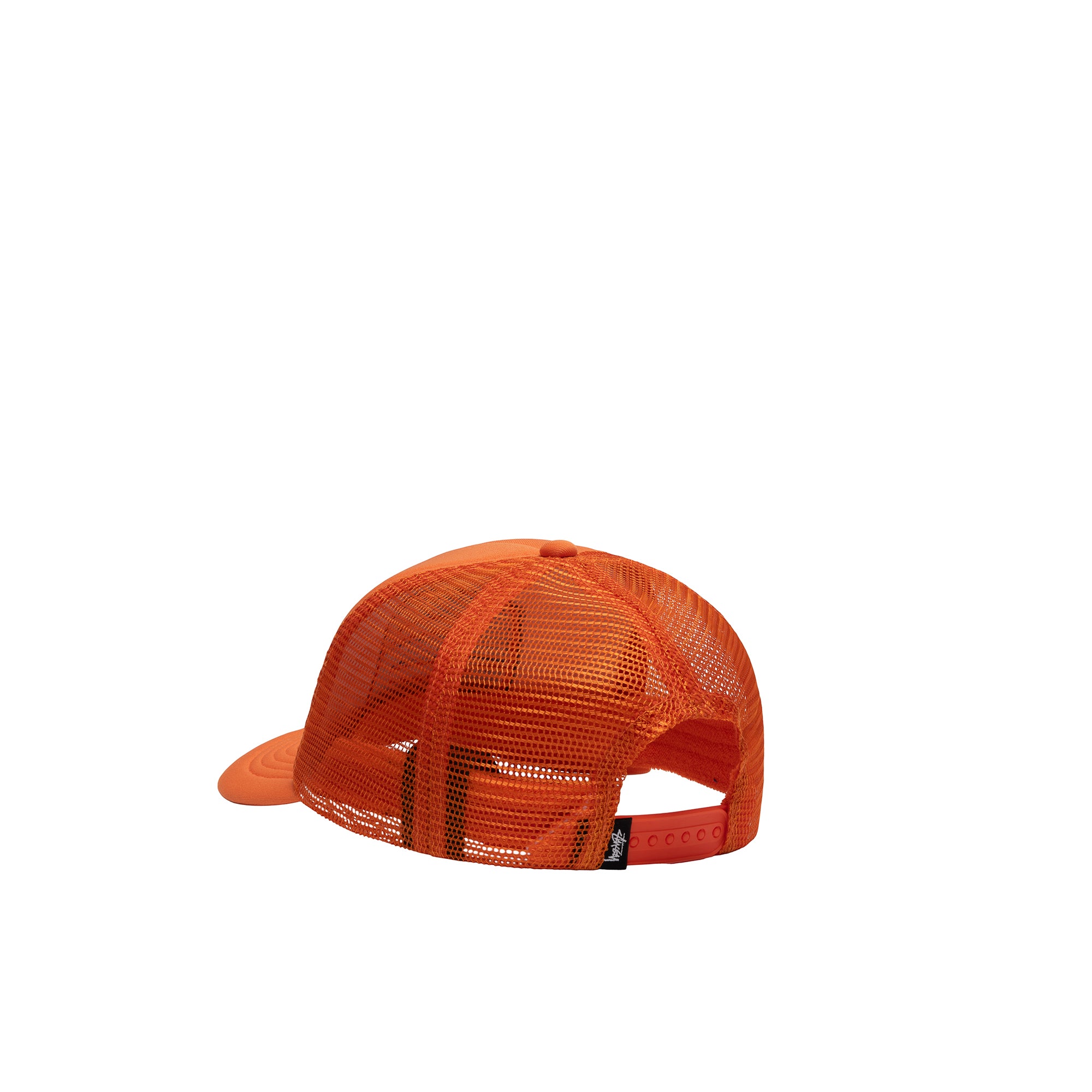 Stüssy: Super S Mesh Trucker Cap (Orange) | DSMNY E-SHOP