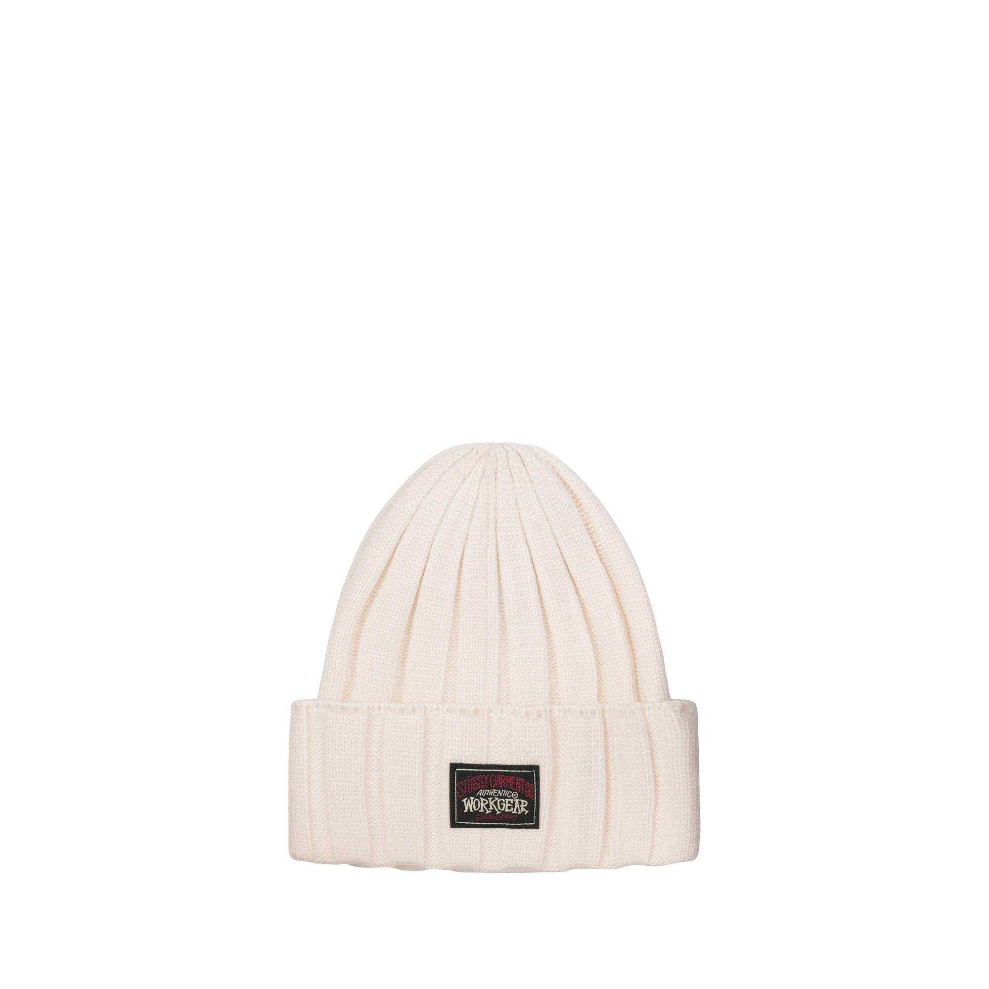 Stüssy - Workwear Cuff Beanie - (Bone) view 1, Click to Zoom in