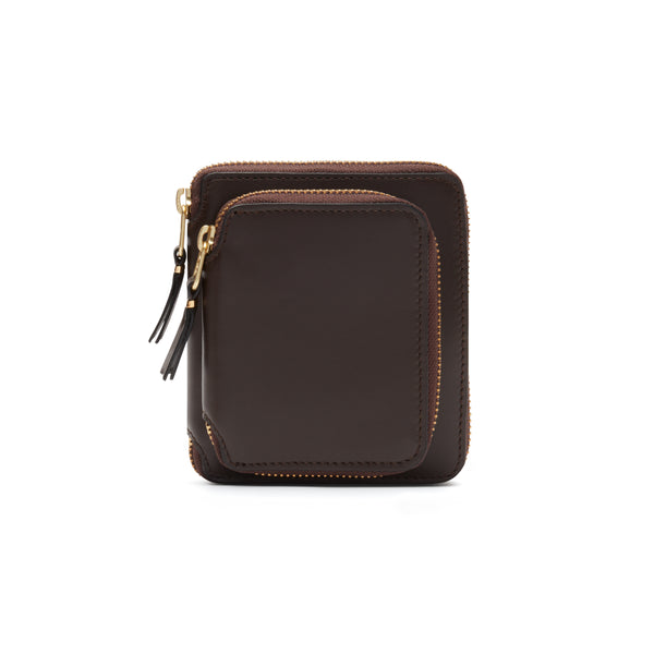CDG Wallet - Outside Pocket Full Zip Around Wallet - (Brown SA2100)