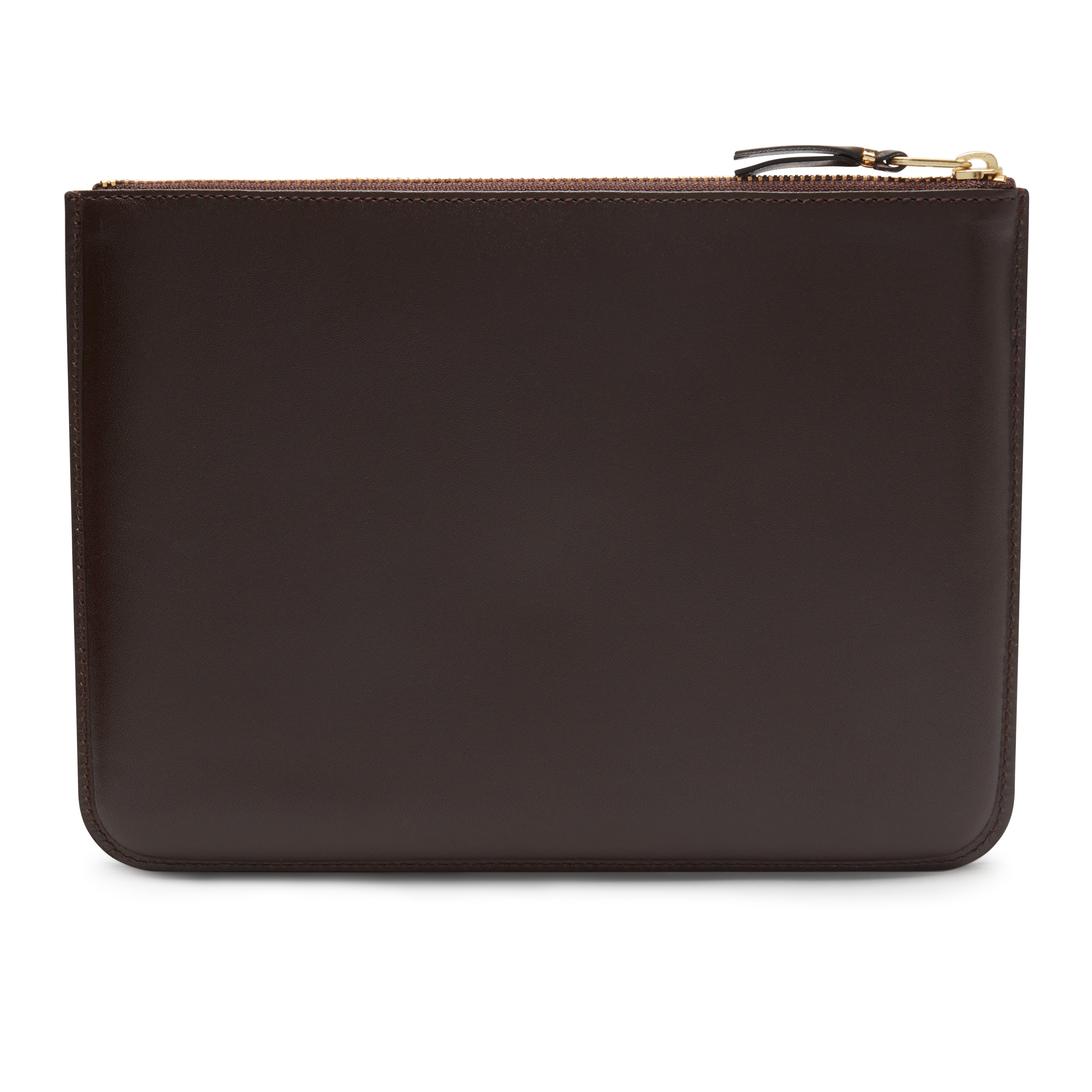 CDG Wallet: Outside Pocket Zip Pouch (Brown SA5100) | DSMNY E-SHOP