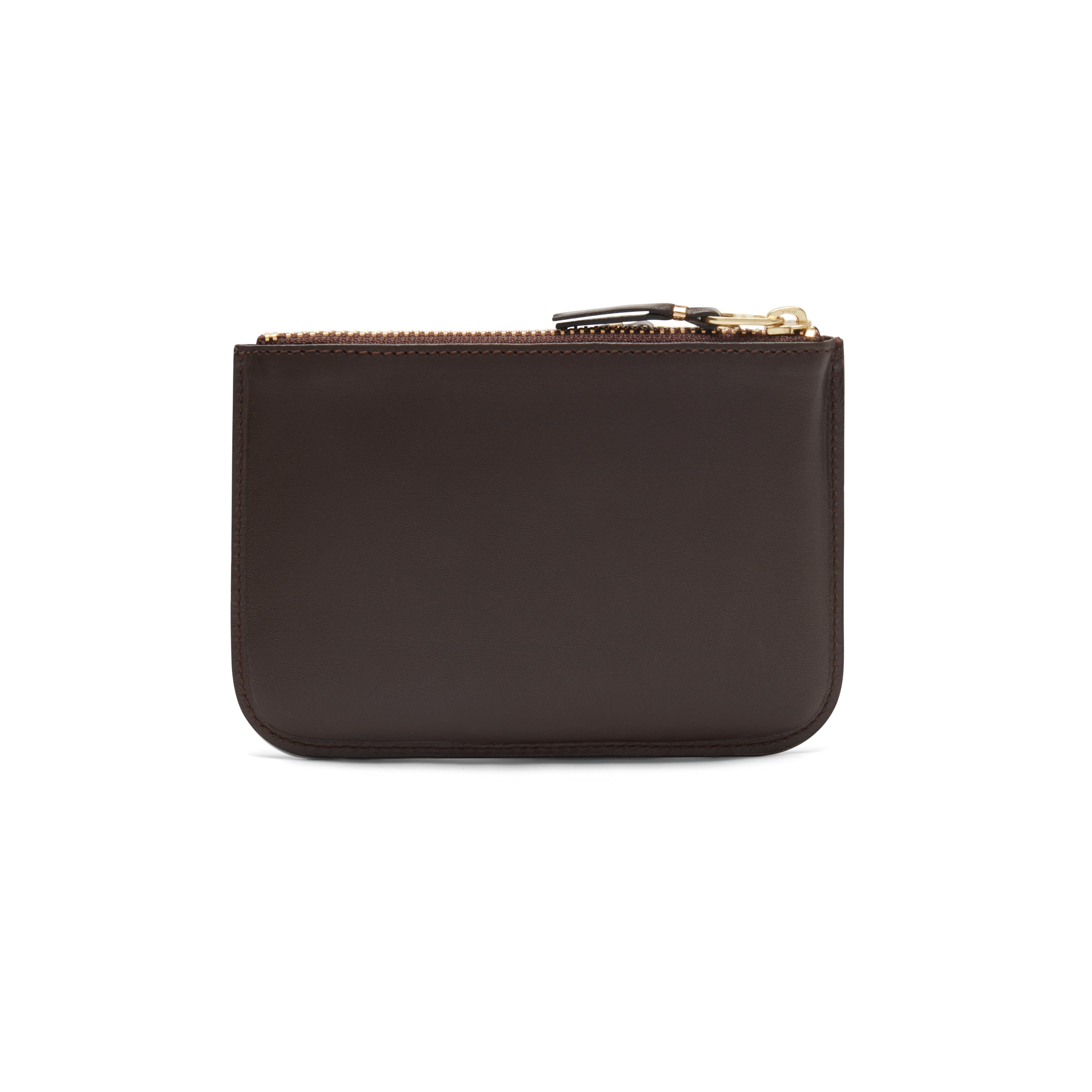 CDG Wallet: Outside Pocket Zip Pouch (Brown SA8100) | DSMNY E-SHOP
