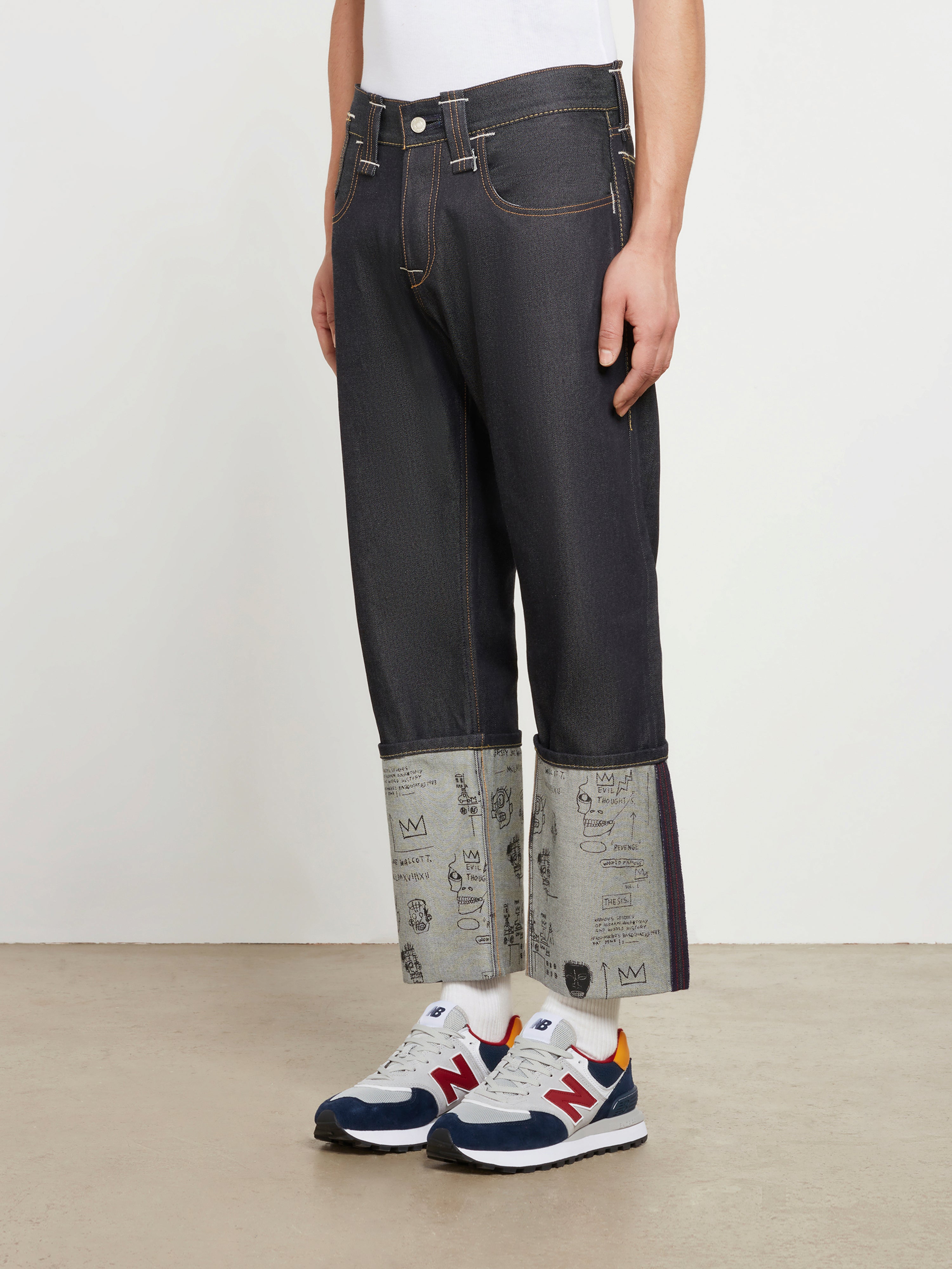 Junya Watanabe MAN - Levi’s x Jean-Michel Basquiat Selvedge Denim Jeans -  (Indigo)