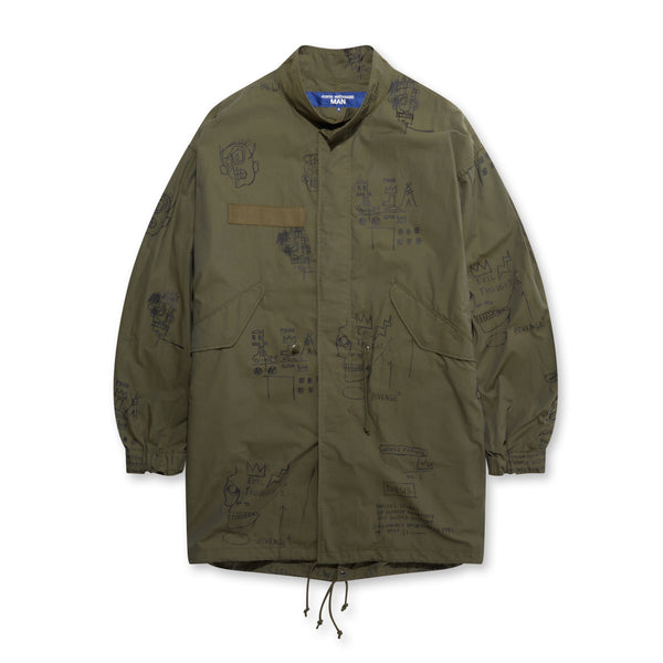 Junya Watanabe MAN - Jean-Michel Basquiat Cotton M65 Fishtail Parka - (Khaki)