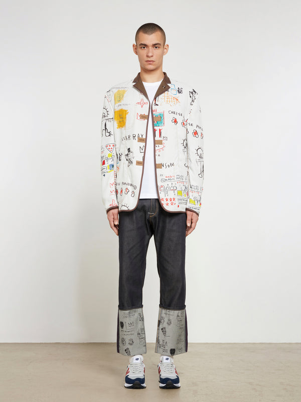 Junya Watanabe MAN - Jean-Michel Basquiat Polyester Wool Check Jacket - (Brown)