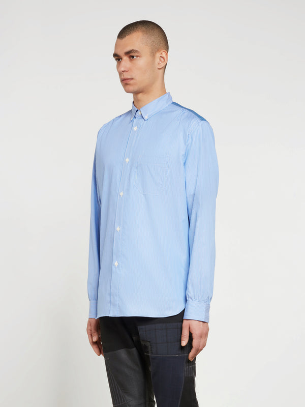 Junya Watanabe MAN - Slim Fit Cotton Shirt - (Blue/White)