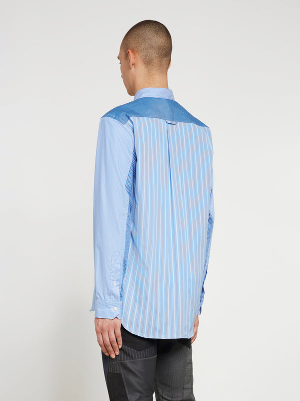 Junya Watanabe MAN - Slim Fit Cotton Shirt - (Blue/White)