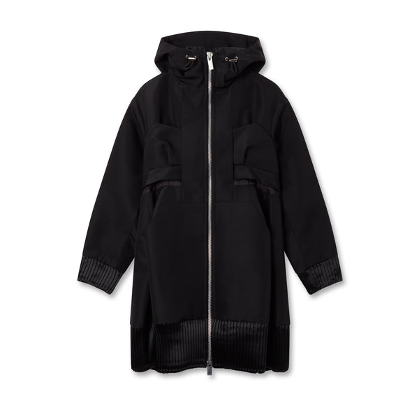 sacai - Women's Silk Wool Hoodie - (Black)