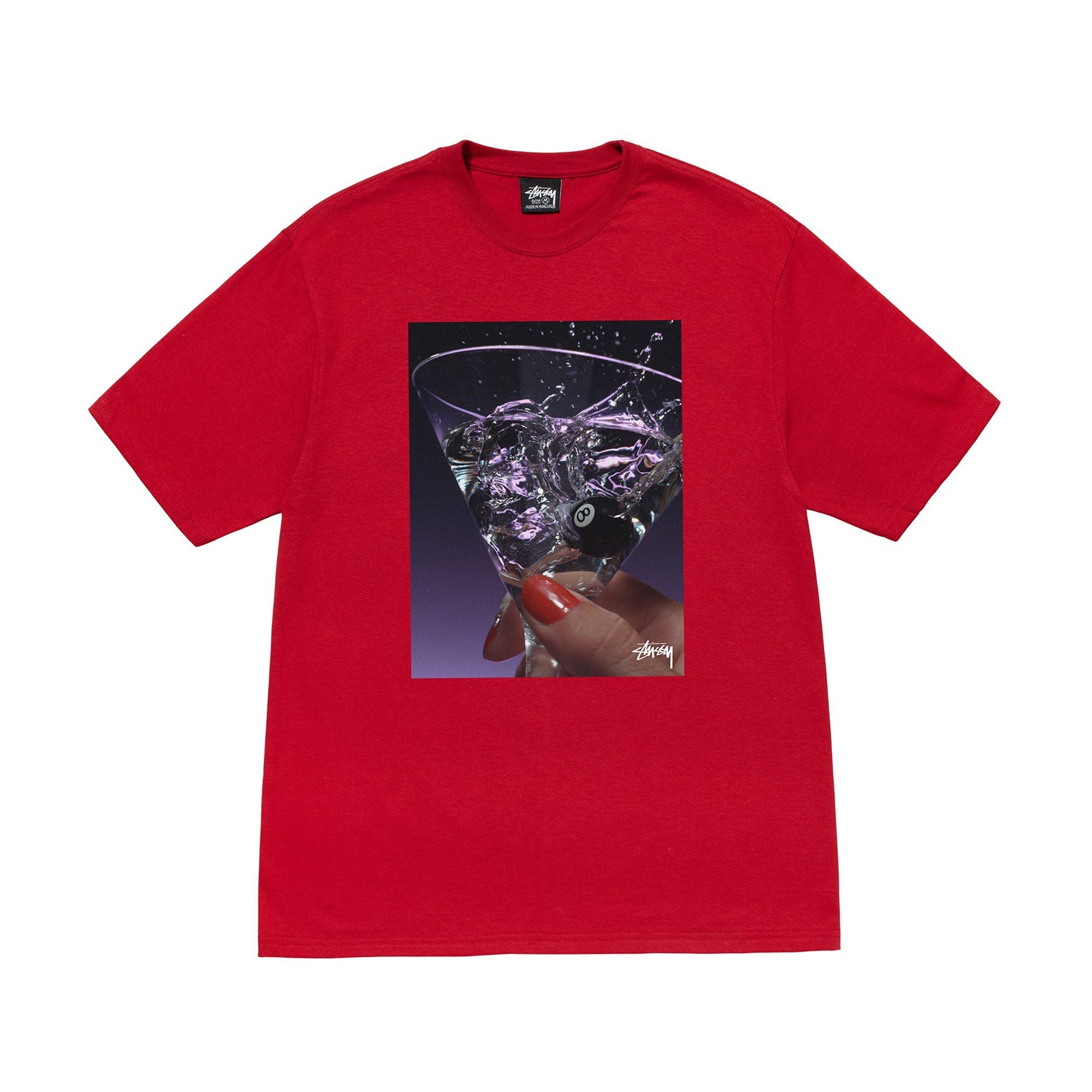 Stüssy - Martini Tee - (Dark Red) view 1, Click to Zoom in