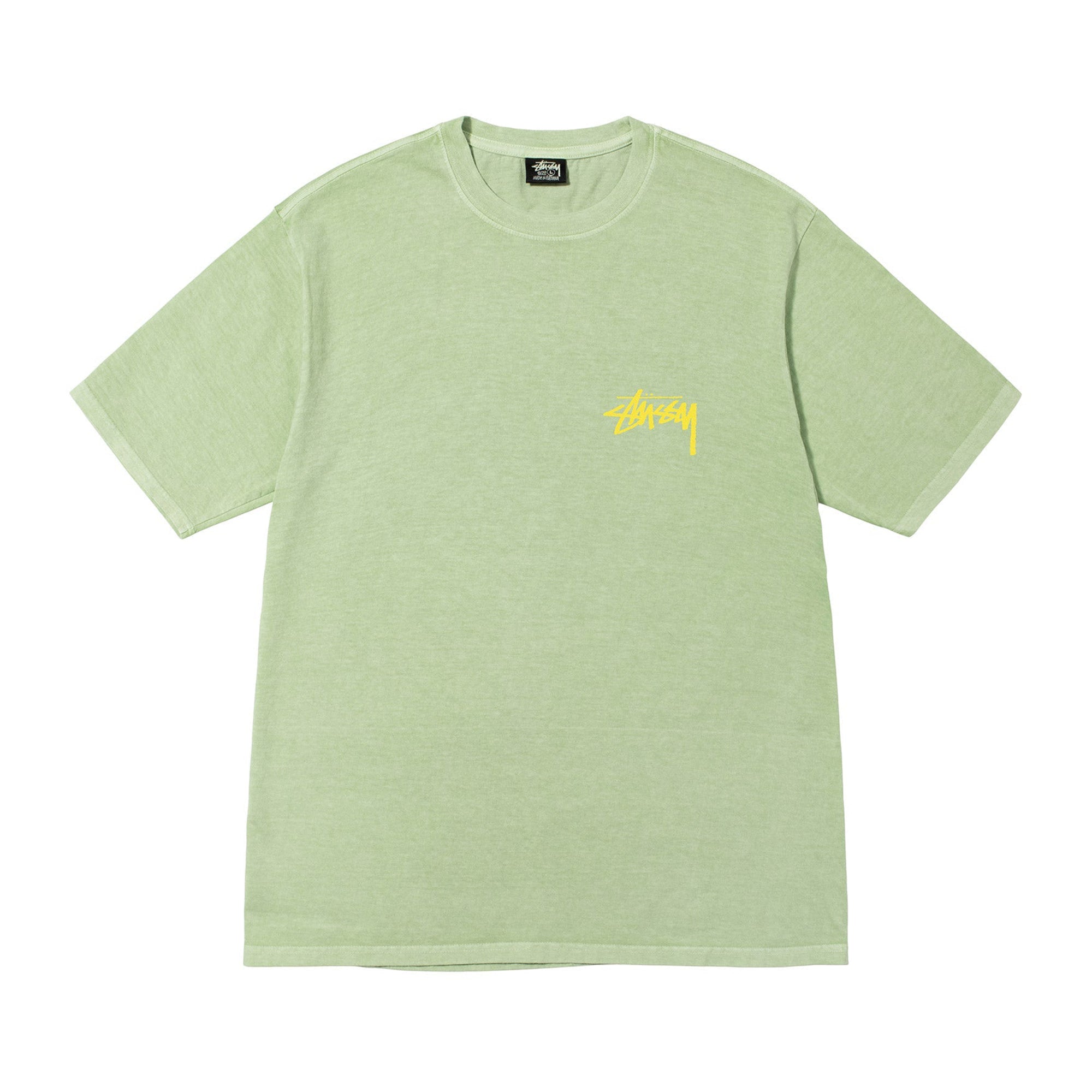 Stüssy - How We’re Livin’ Pig. Dyed Tee - (Sage) view 2, Click to Zoom in