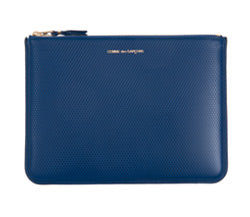 CDG Wallet - Luxury Group Large Zip Pouch - (Blue SA5100LG)