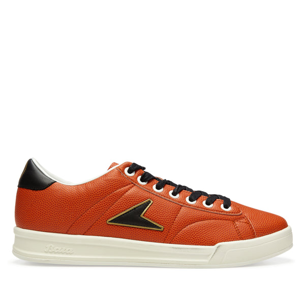 BATA John Wooden Low Top Basketball Sneaker (Orange)