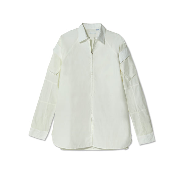Random Identities - Men's Zip Up Multi Pocket Shirt - (White)