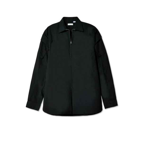 Random Identities - Men's Zip-Up Multi Pocket Shirt - (Black)