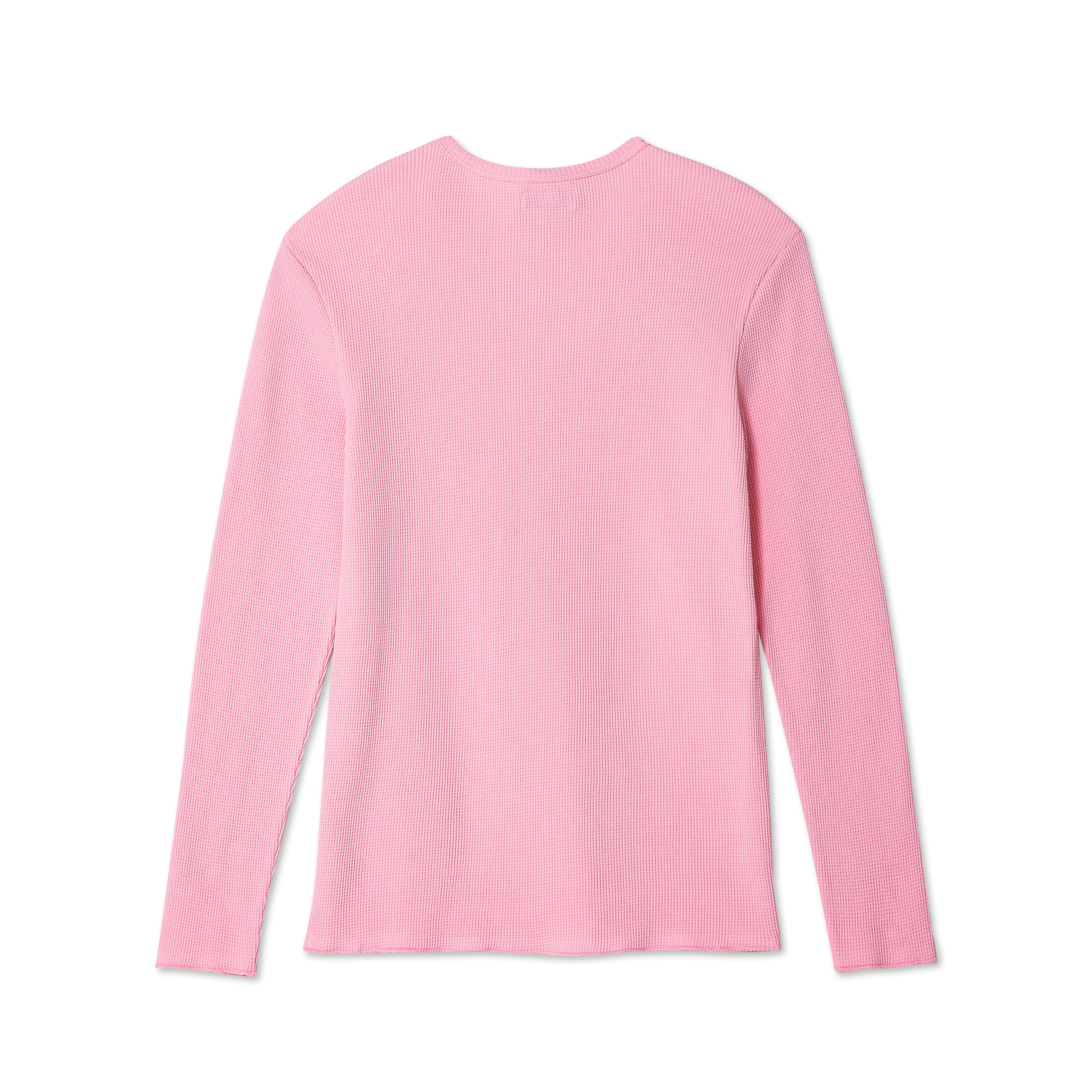 Erl Printed Waffle Longsleeve Shirt (Pink) | Dover Street Market