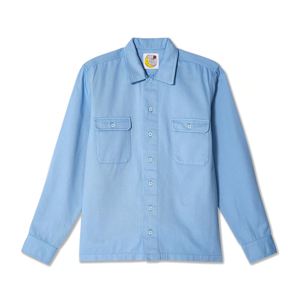 Sky High Farm Workwear - Workwear Long Sleeve Shirt - (Light Blue)
