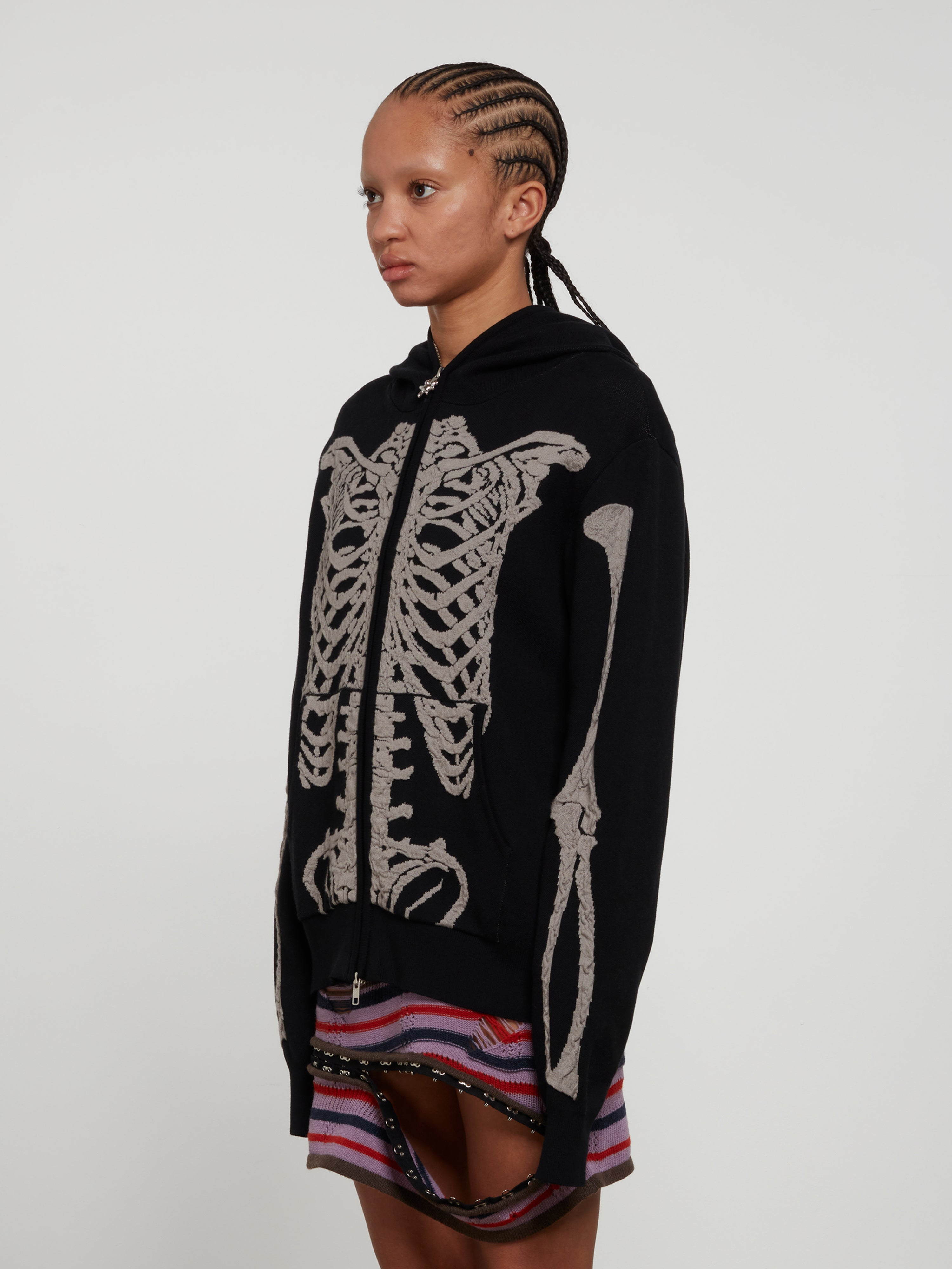 Heaven by Marc Jacobs - Women’s Skeleton Knit Hoodie - (Black)