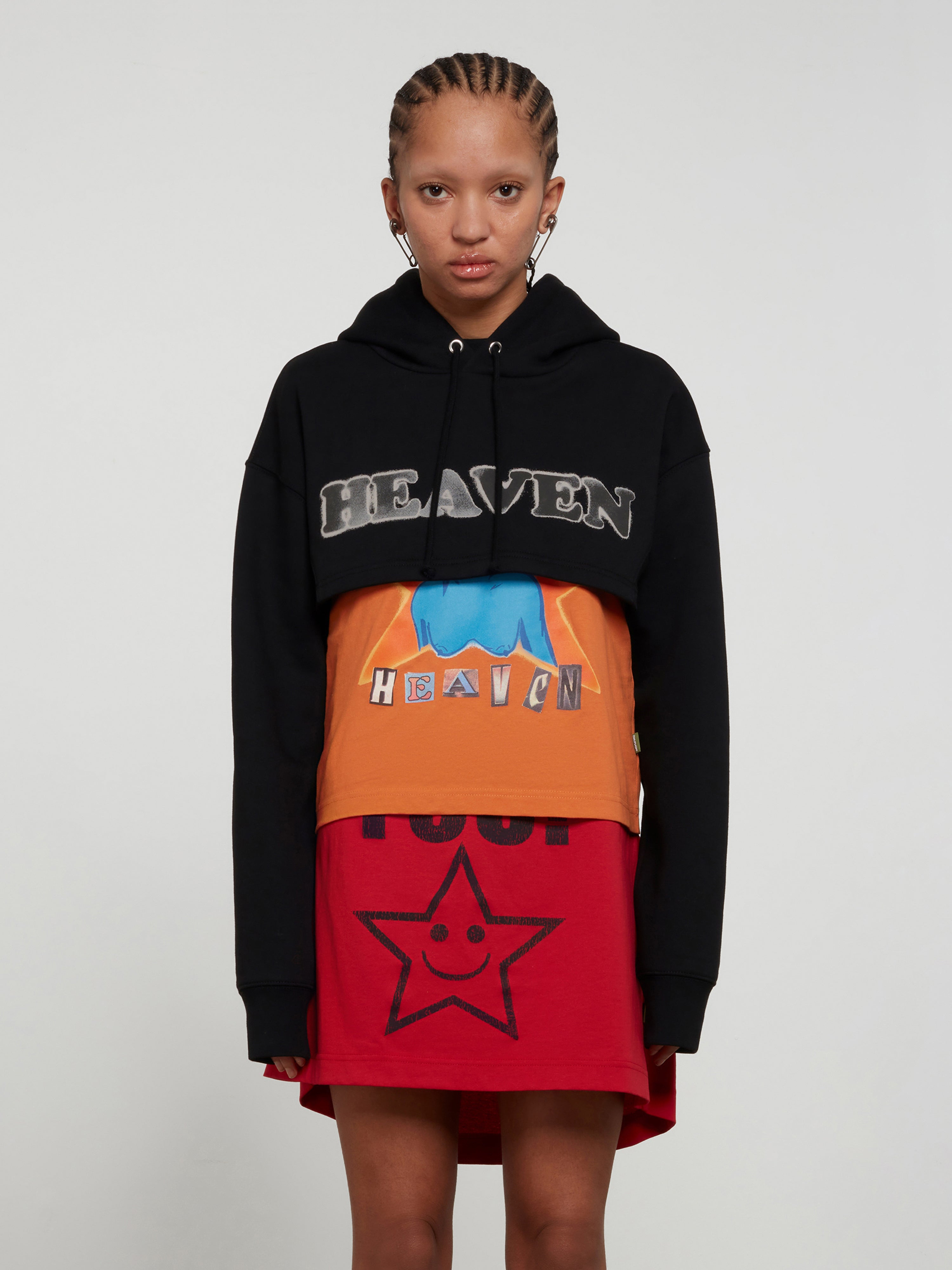 Heaven by Marc Jacobs - Women's Chaos Cropped Hoodie - (Black)