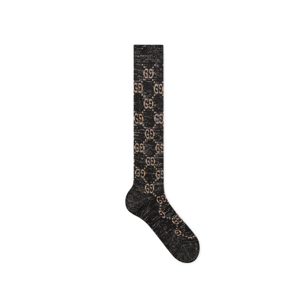 Gucci - Lamé GG socks - (Black)