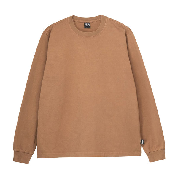 Stüssy - Pigment Dyed Long Sleeve Crew - (Brown)