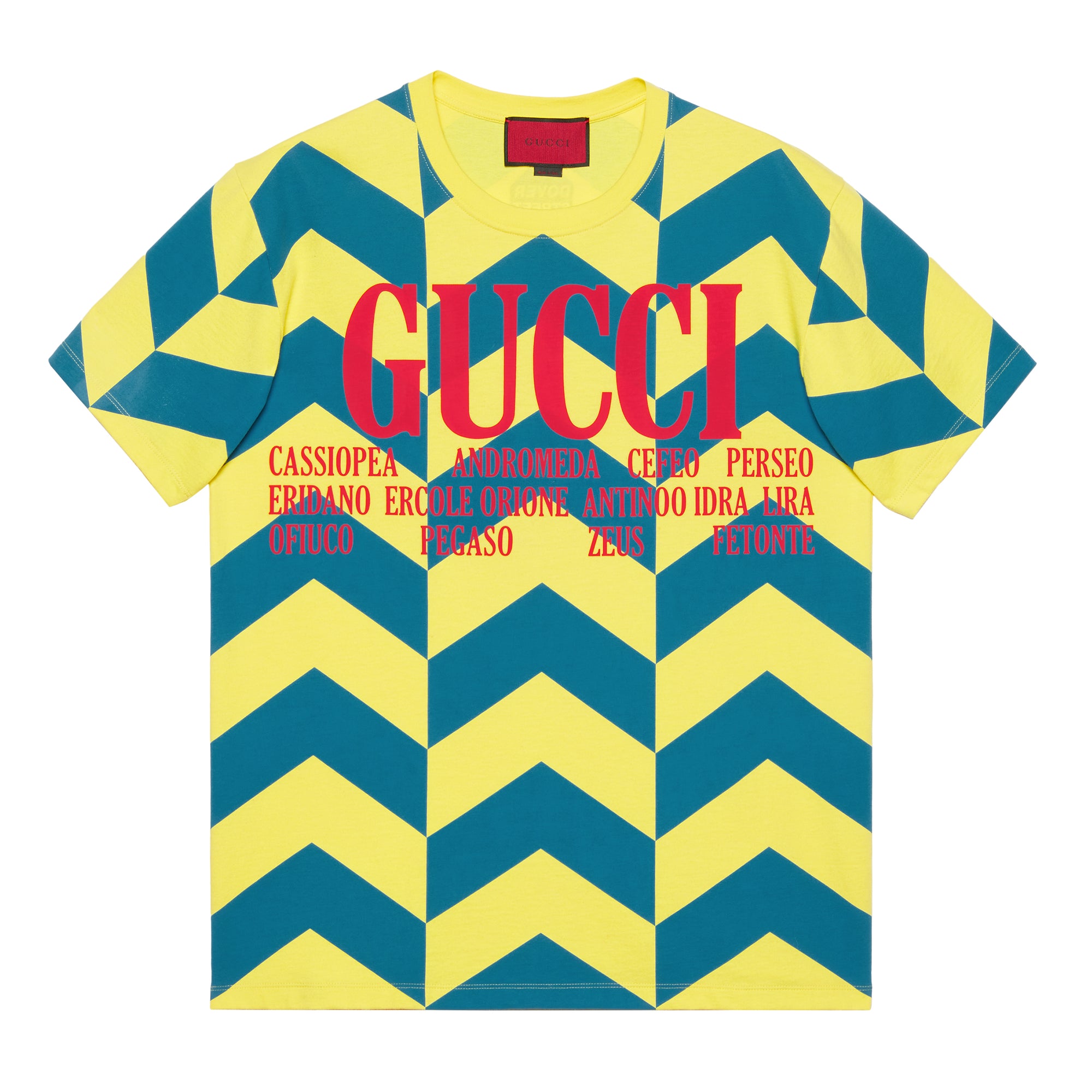 Gucci - Men's Exclusive Chevron Printed T-Shirt - (Green/Yellow) – DSMNY E-SHOP