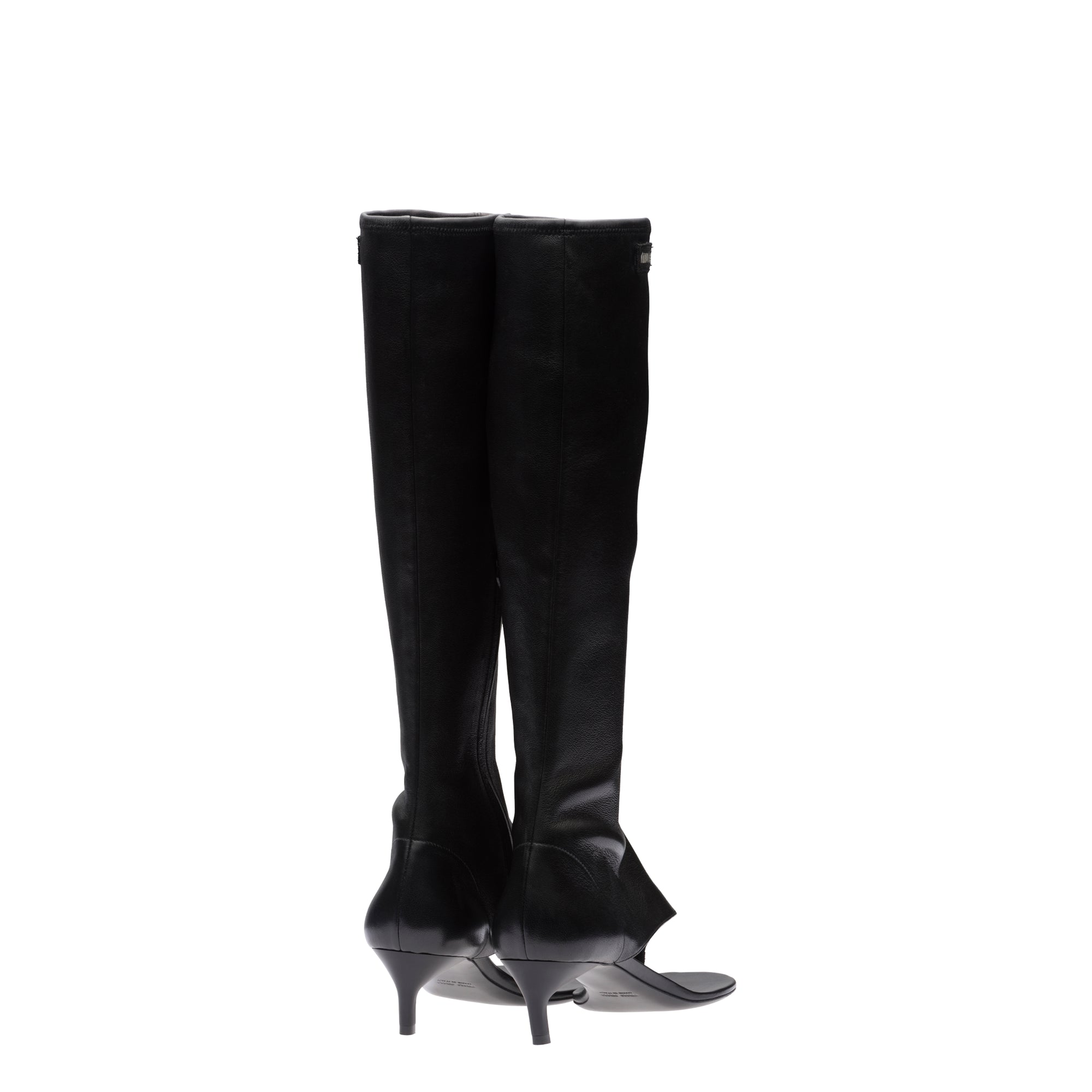 Miu Miu - Women's Stretch Nappa Leather Thong Boots - (Nero) view 2