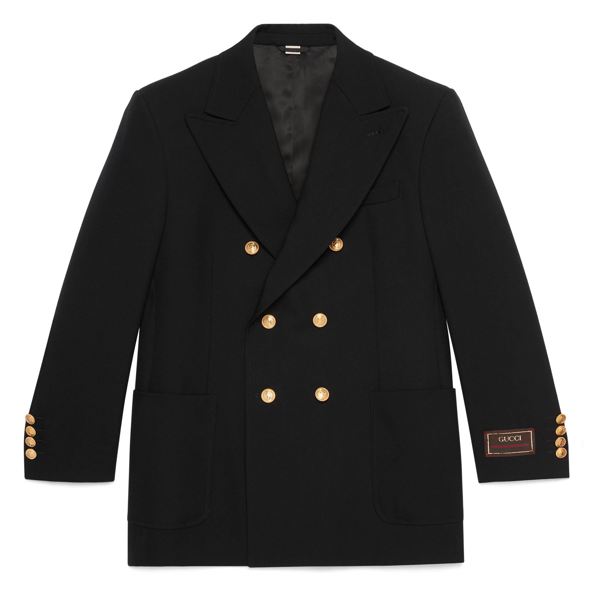 Gucci - Men’s Wool Double-Breasted Jacket - (Black) view 1