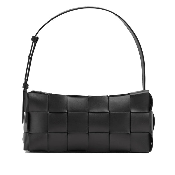 Bottega Veneta - Women’s Brick Cassette Bag - (Black/Gold)