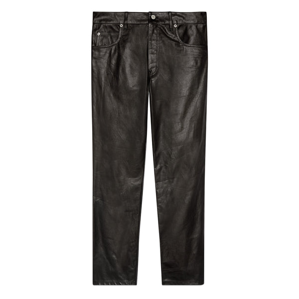 Gucci - Men's Shiny Leather Trouser - (Black)