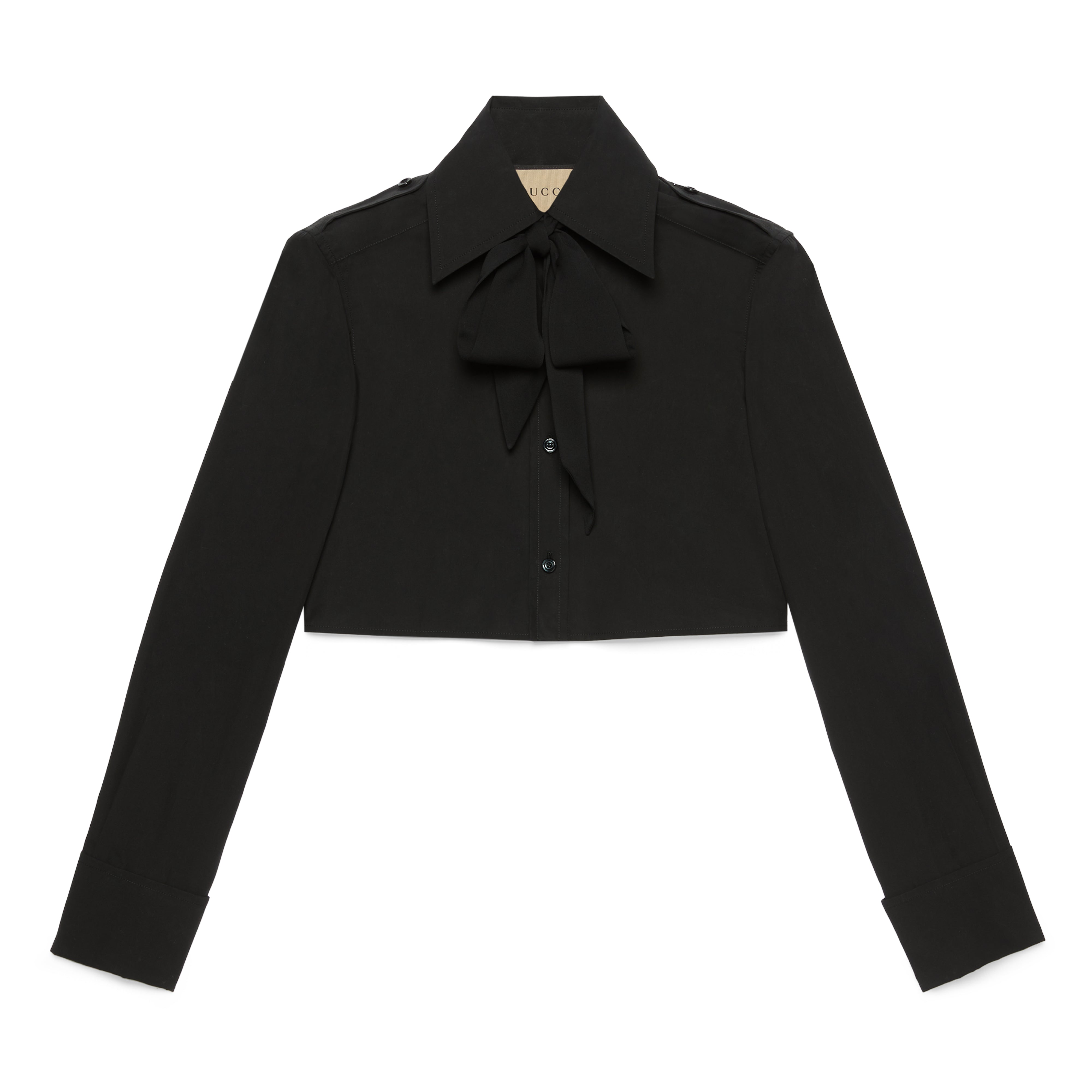 Gucci - Women's Cotton Poplin Shirt - (Black) – DSMNY E-SHOP