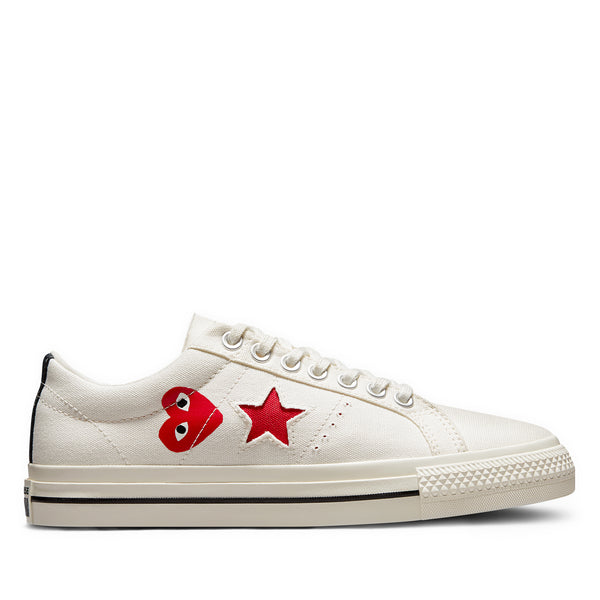 Play Converse - Red Heart One Star - (White)