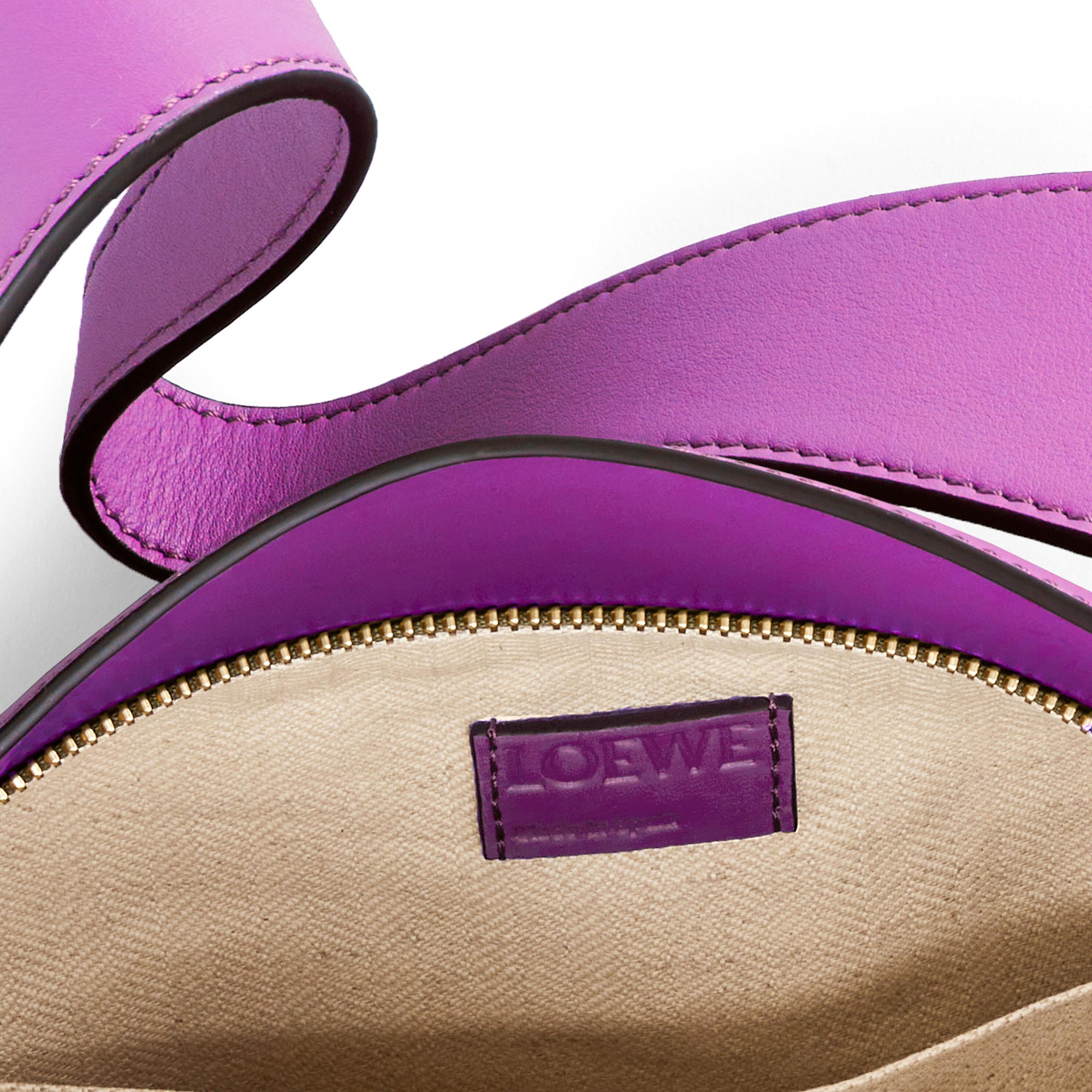 Delvaux Louise hobo bag in cardinal purple.
