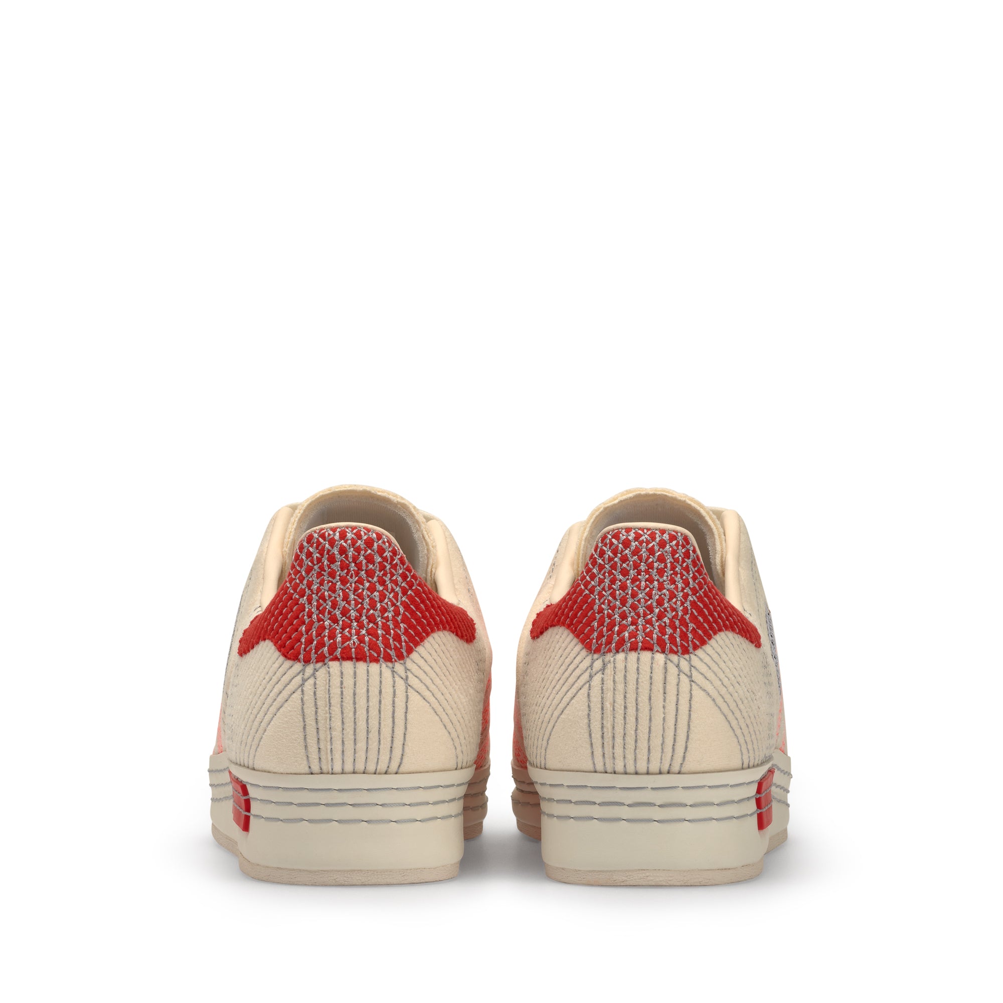 Adidas x Craig Green - CG Superstar Sneakers - (White/Red) view 2, Click to Zoom in
