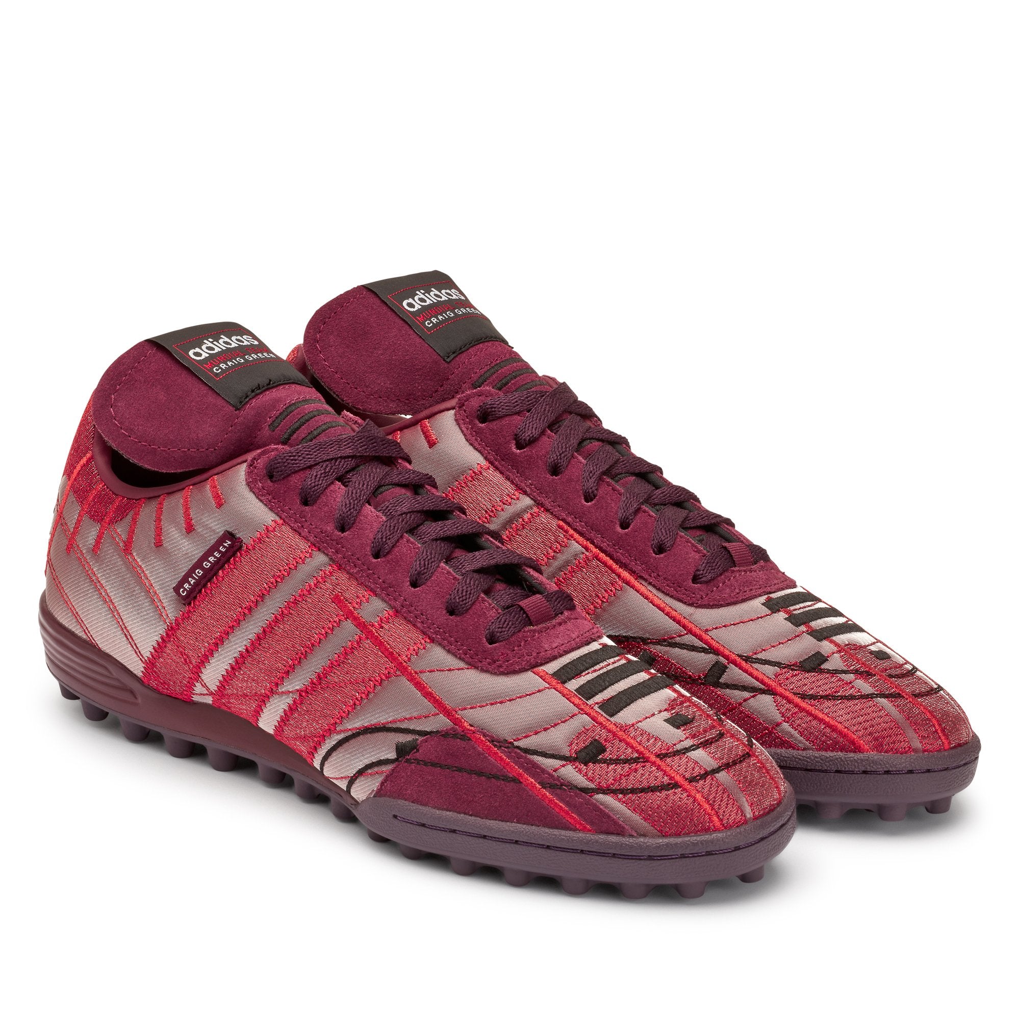 Adidas - Originals x Craig Green DSM Exclusive Kontur Sneakers - (Red) view 3, Click to Zoom in