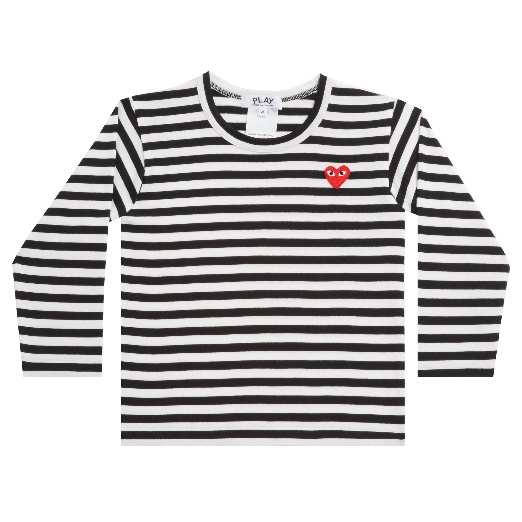 Play Comme des Garçons - Kids Striped T-Shirt - (Black) view 1