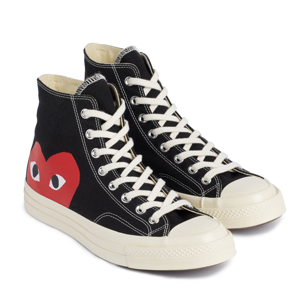 Play Converse - Red Heart Chuck Taylor All Star ’70 High Sneakers - (Black)