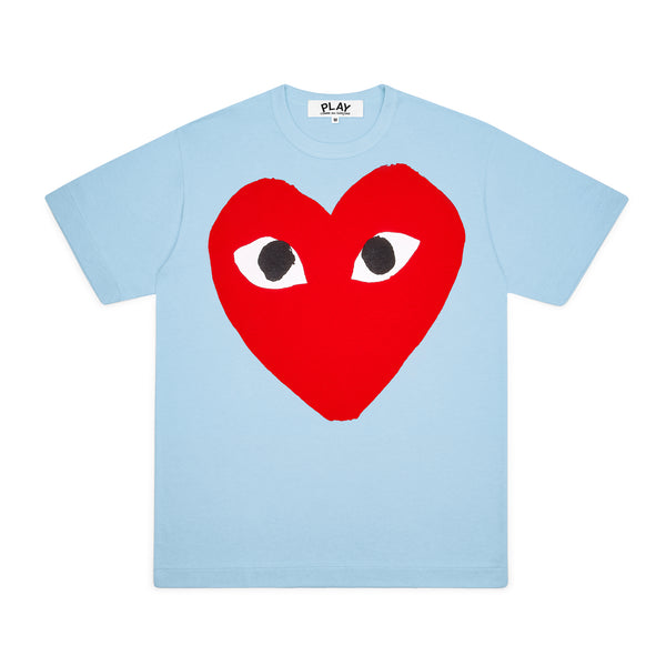Play Comme des Garçons - Bright Heart Logo T-Shirt - (Blue)