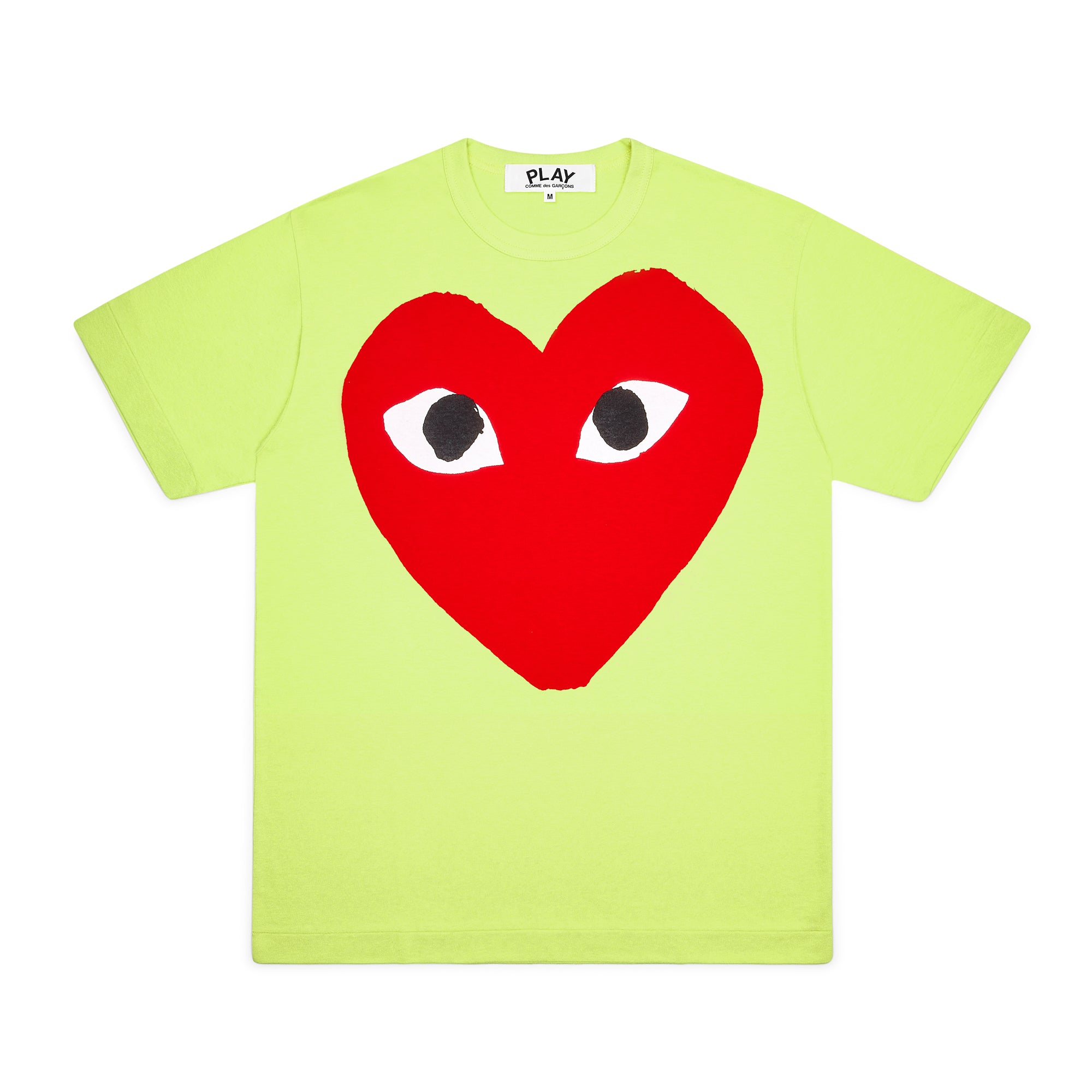 Play Comme des Garçons - Bright Heart Logo T-Shirt - (Green) view 1