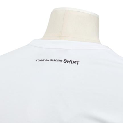 CDG Shirt Logo Top (White) view 4, Click to Zoom in