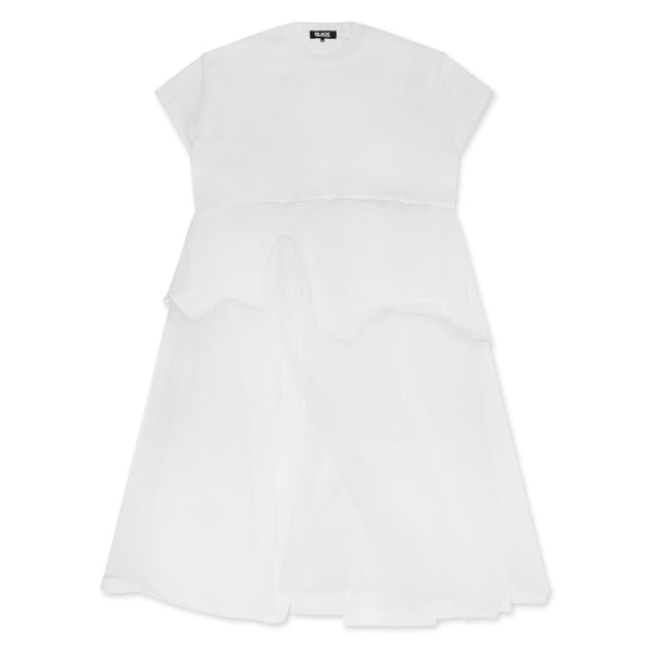 BLACK Comme des Garçons - Acrylic Nylon Dress - (White)