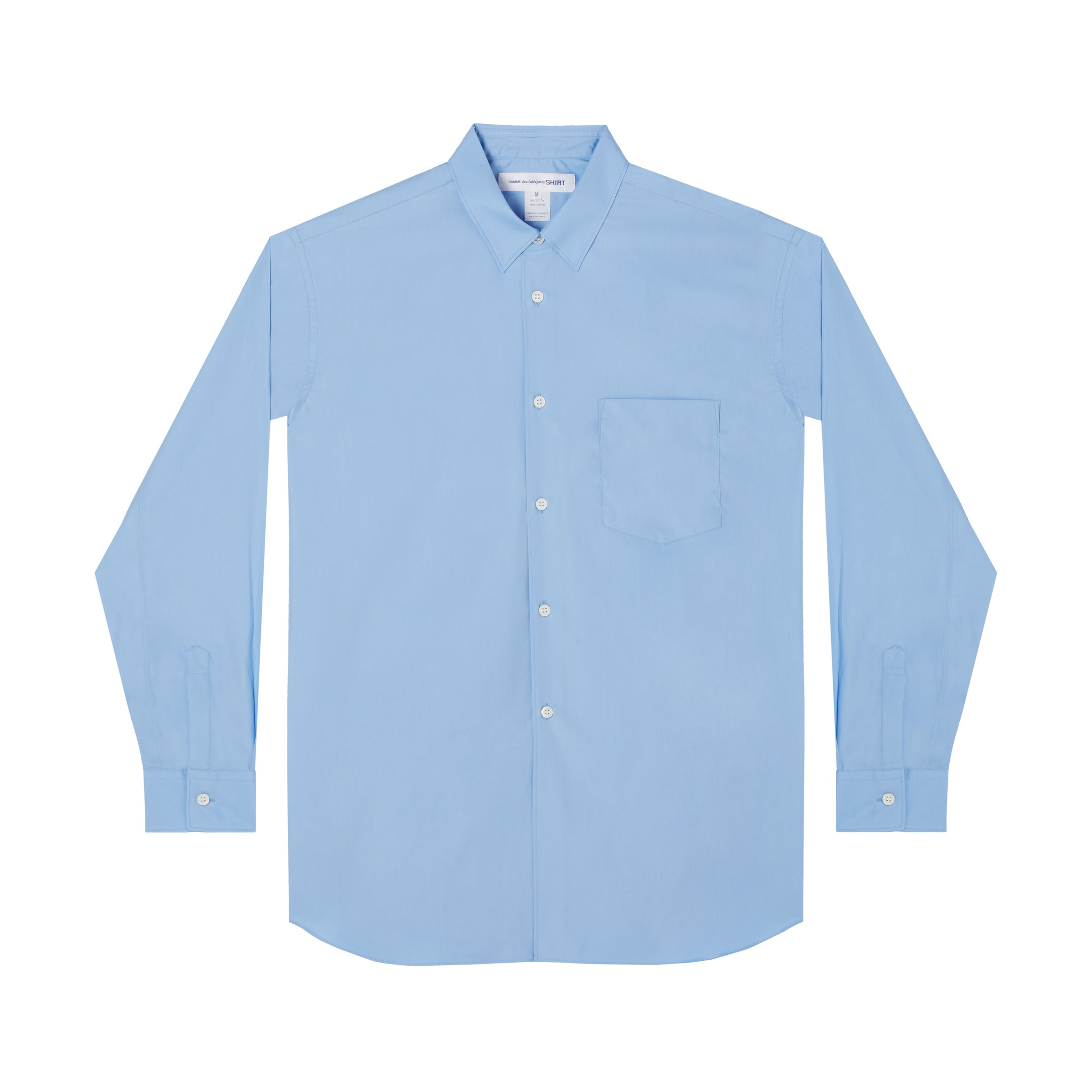 CDG Shirt Forever (CDGs1Pla 6 Blue Plain) | Dover Street Market New ...