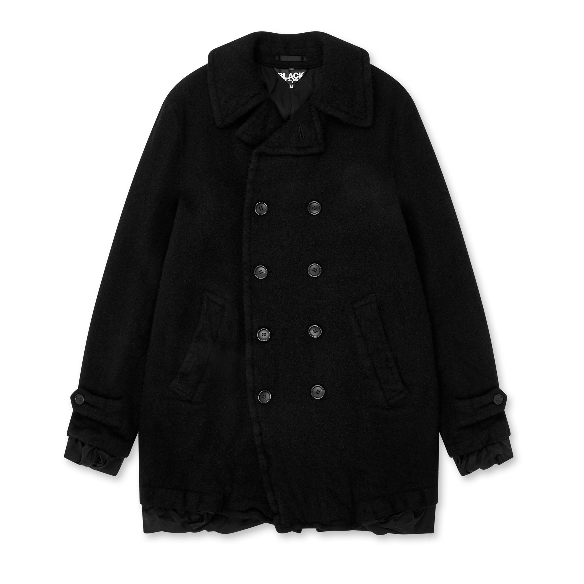 BLACK Comme des Garçons - Wool Nylon Tweed Jacket - (Black) view 1
