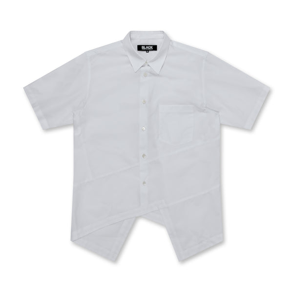 BLACK Comme des Garçons - Cotton Panelled Shirt - (White)