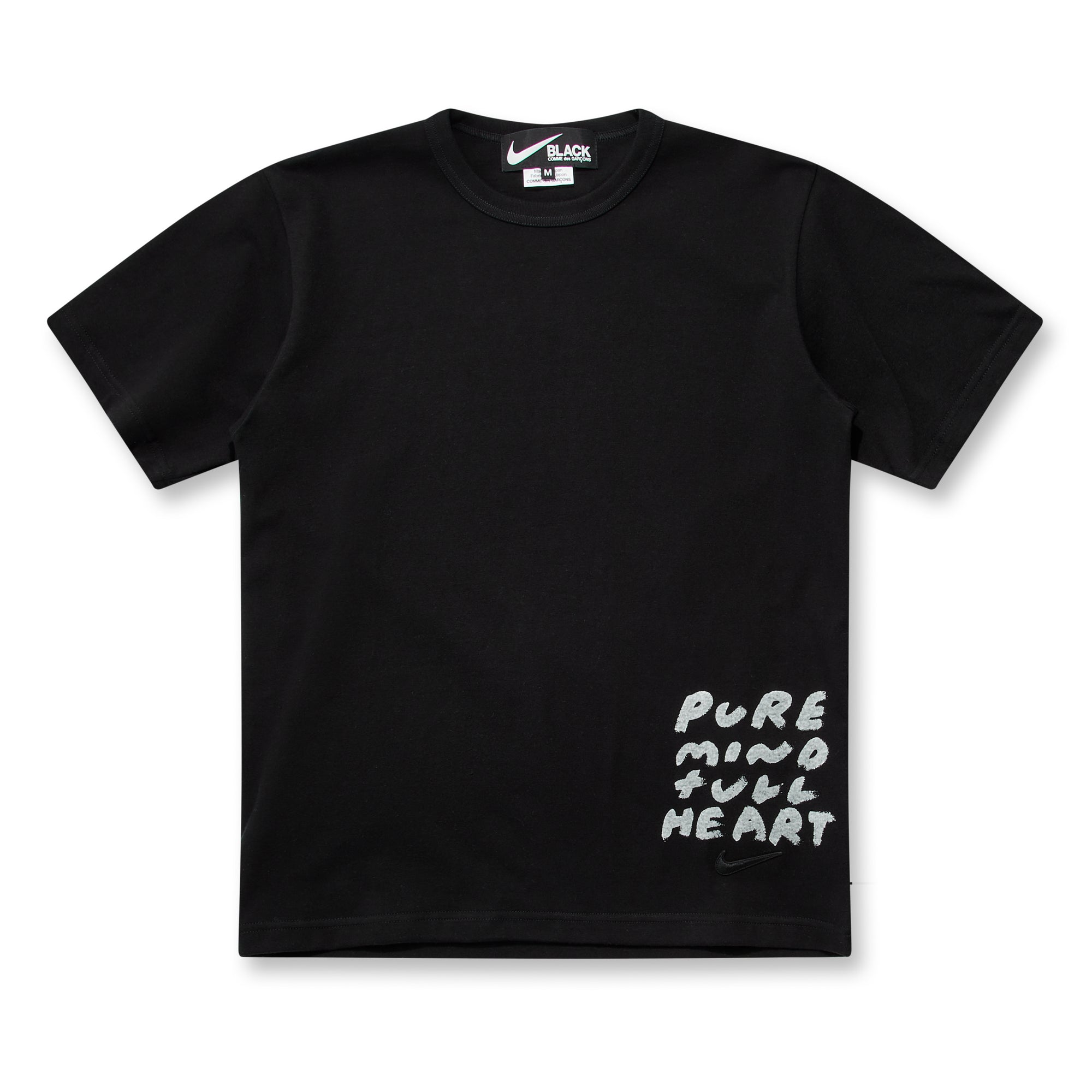 BLACK Comme des Garçons - Message Print T-Shirt - (Black) view 1