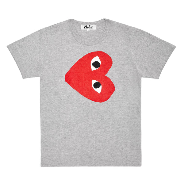 Play Comme des Garçons - Red Heart T-Shirt - (Grey)