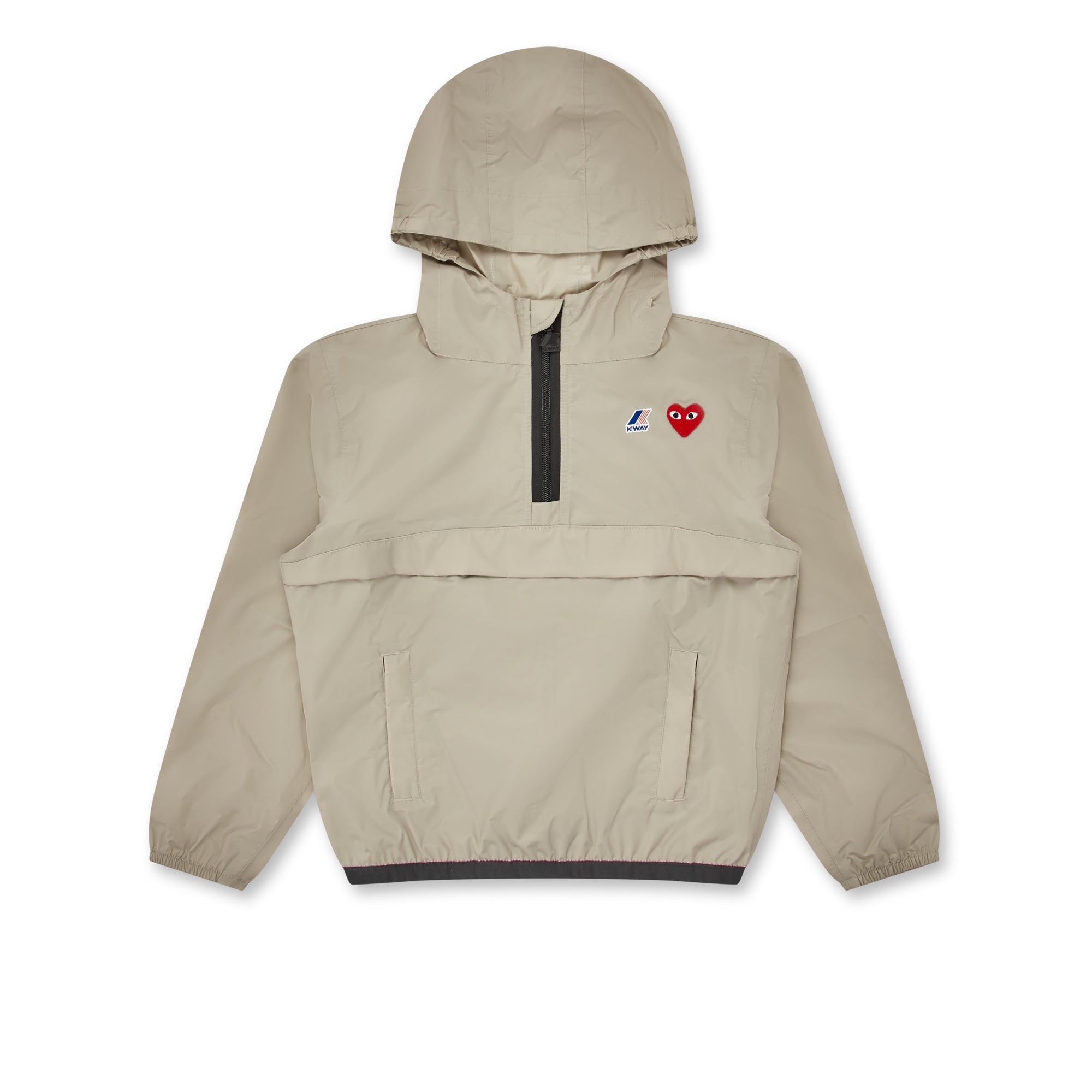 Play - Kid's K-Way Half Zip Jacket - (Beige) view 1, Click to Zoom in