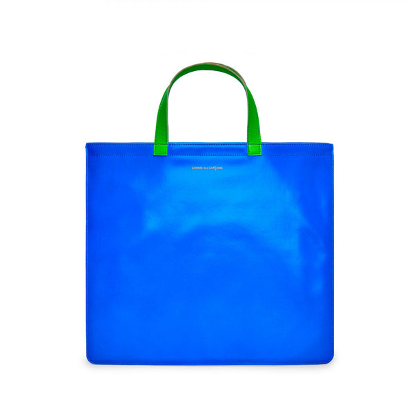 CDG Wallet - Super Fluo Tote Bag - (Blue/Orange)