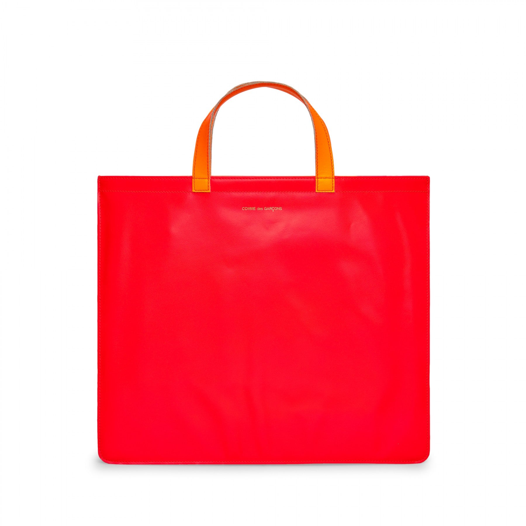 CDG Wallet - Super Fluo Tote Bag - (Pink/Yellow) view 1, Click to Zoom in